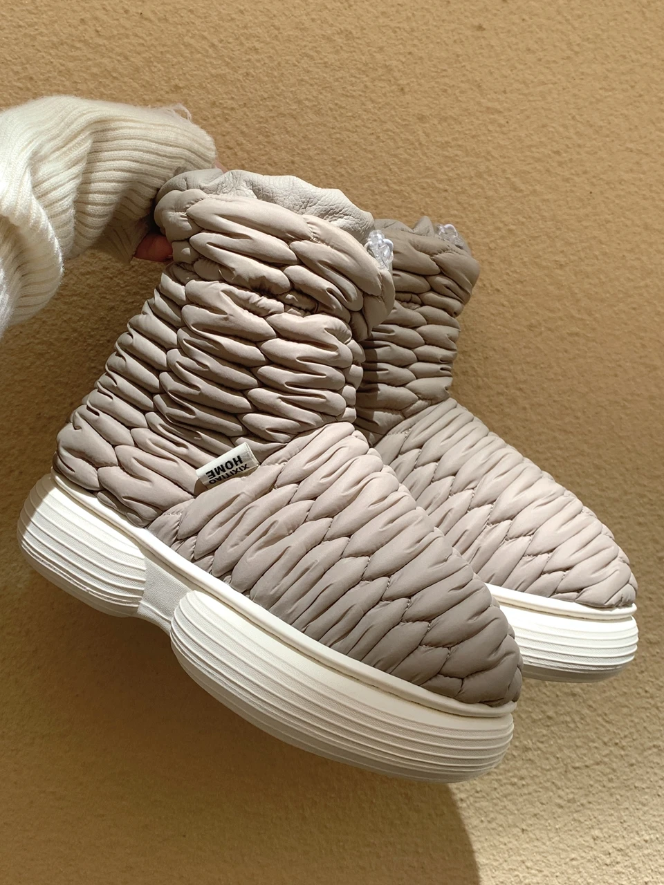 Parent-child Snow Boots For Winter Wear Man Women Warm Non Slip Waterproof Anti Slip Cotton Shoes Children Household Boots