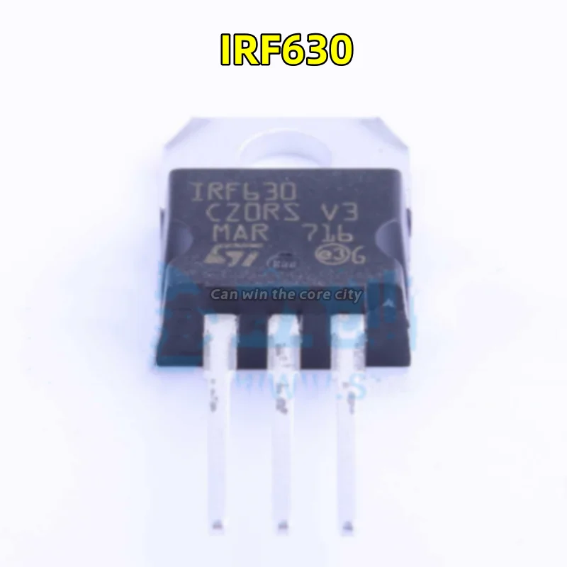 

1-100 PCS/LOT New original IRF630 package: TO-220 N channel Field effect tube (MOSFET) 200V 9A