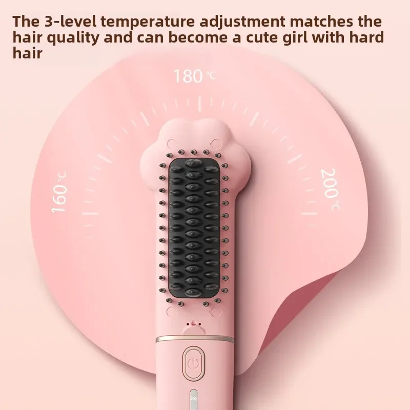 Hair straightener Negative ions do not hurt lazy straight curly hair dual purpose splint electric curly hair comb