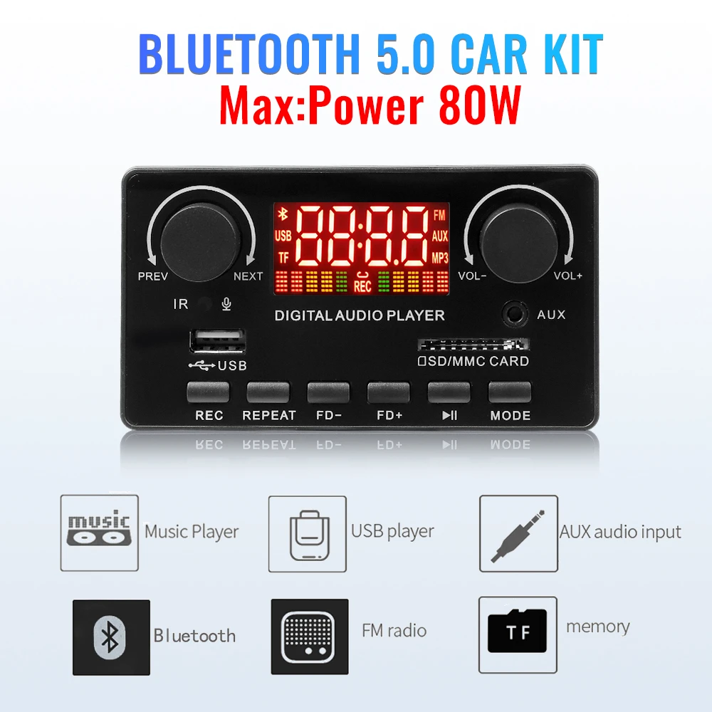 Title 2, 40W 12V Bluetooth 5.0 Audio Scheda amplificator...
