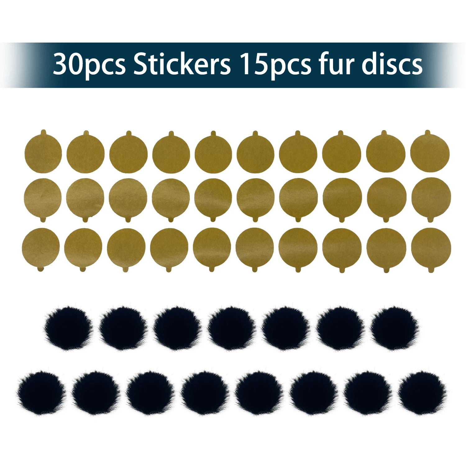 Fur Circles Reusable Furry Soft Covers With Sticker for Lavalier Mics Provide a Shield Against the Wind and Camouflage microphone cover microphone accessories microphone windscreen