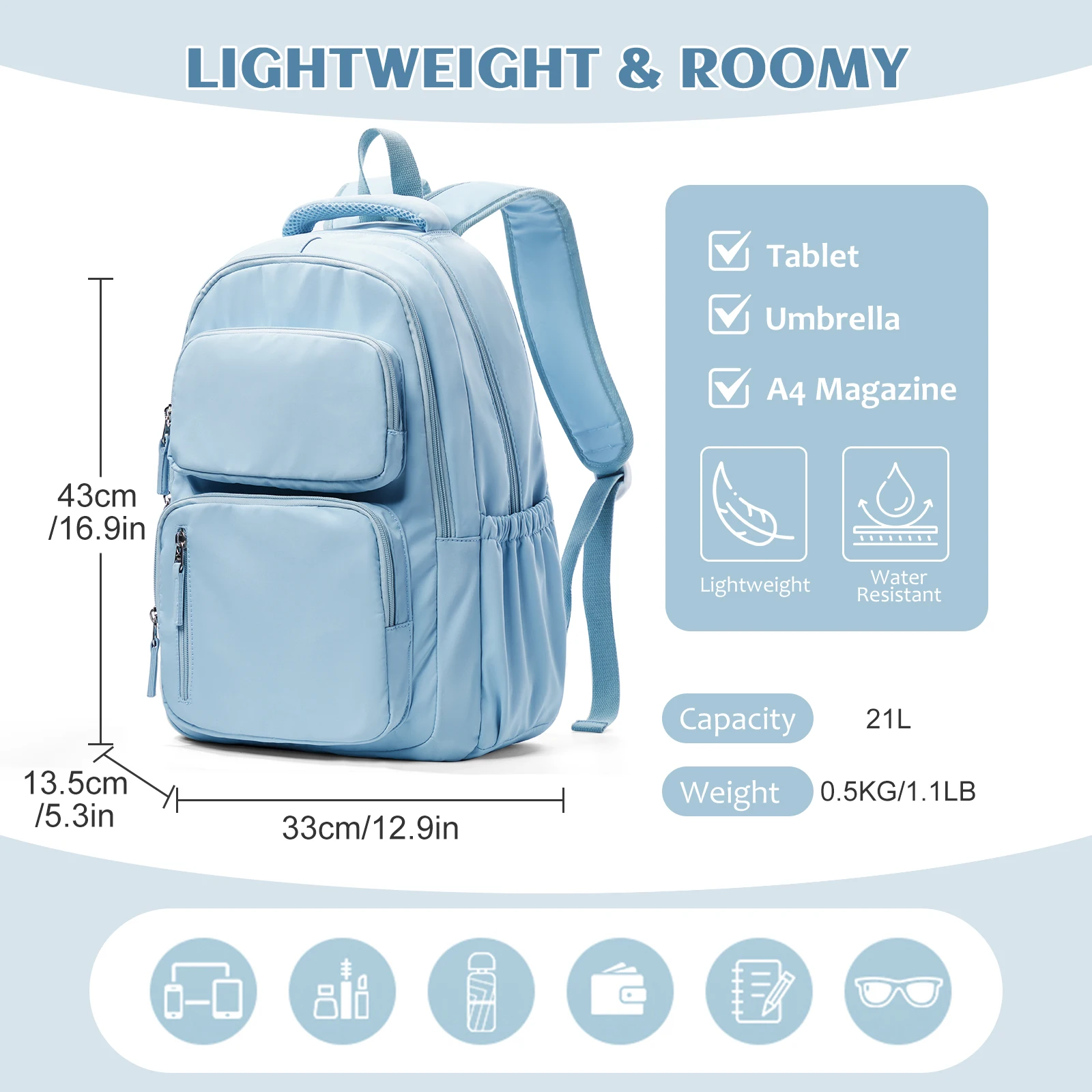 School Backpack Youth Primary Schoolbag Wonderful Gift Student Nylon Rucksack, School Backpack for Boys Girls, Computer Backpack