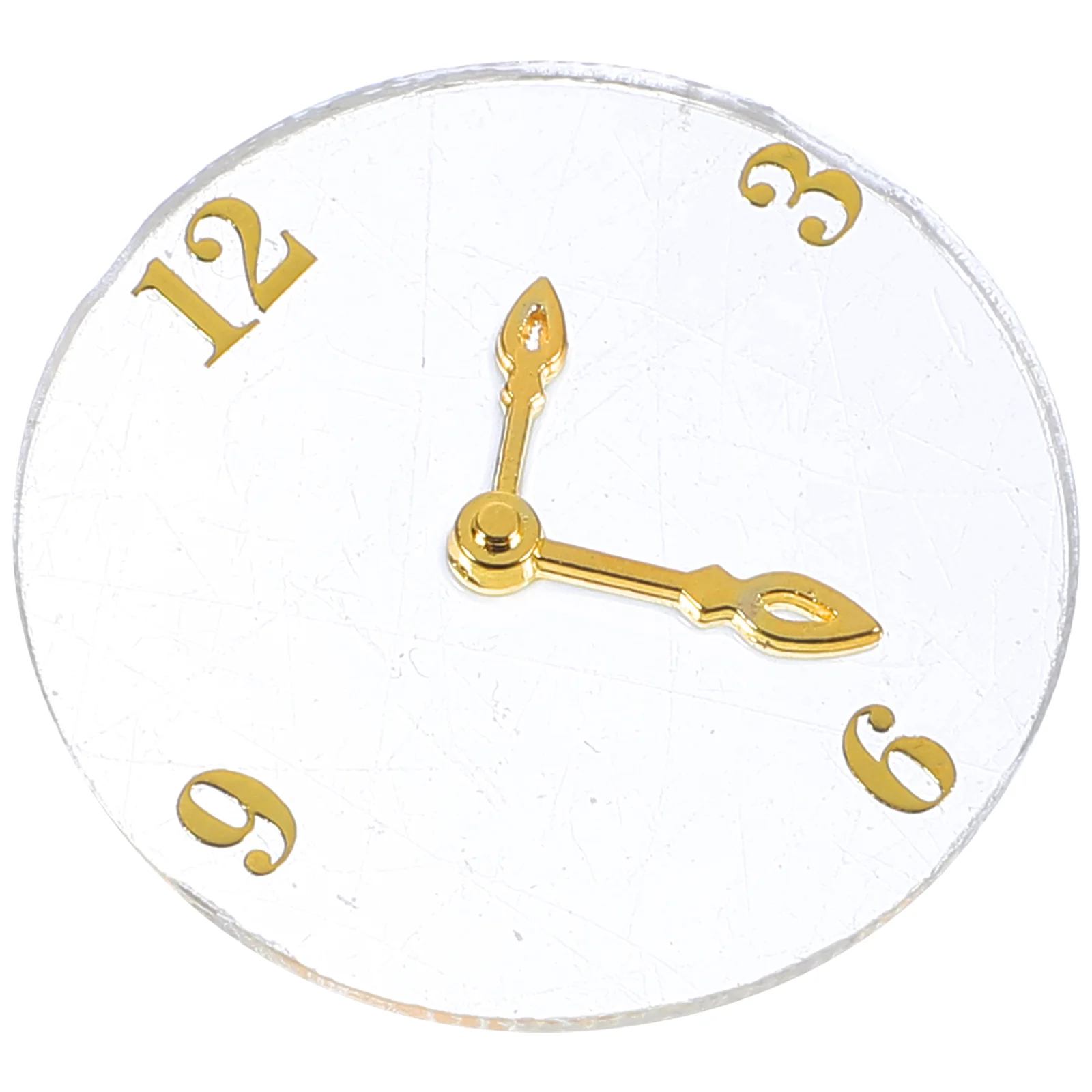 

Miniature Wall Clock Accessories for Hanging Tiny House Acrylic Furniture Model