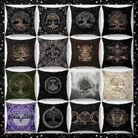 Dark World Tree Print Pillow Cover Home Decor Car Sofa Cushion 1