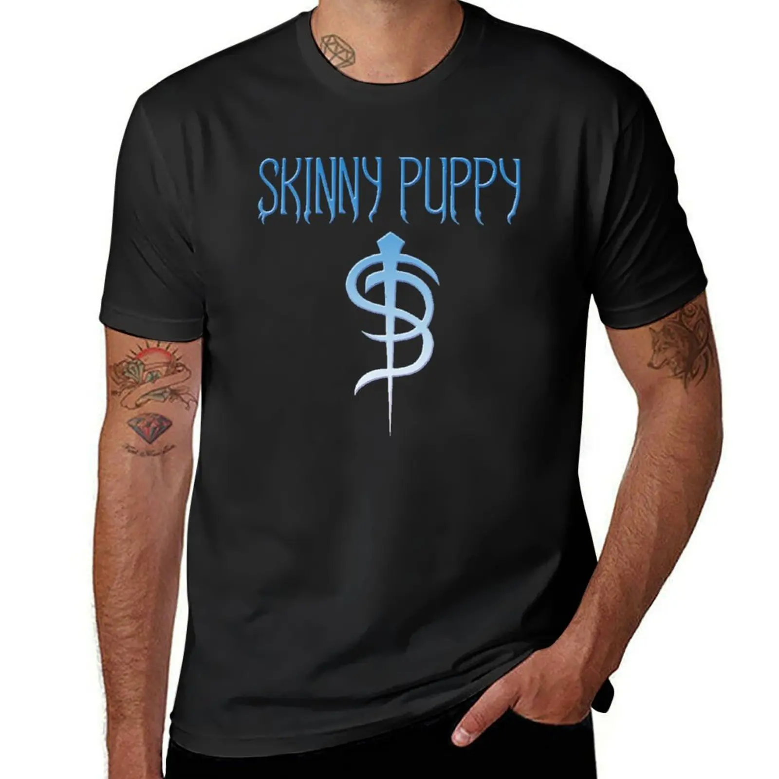 Skinny Puppy is a Canadian industrial music T-Shirt tees heavyweights plain t shirts for men cotton