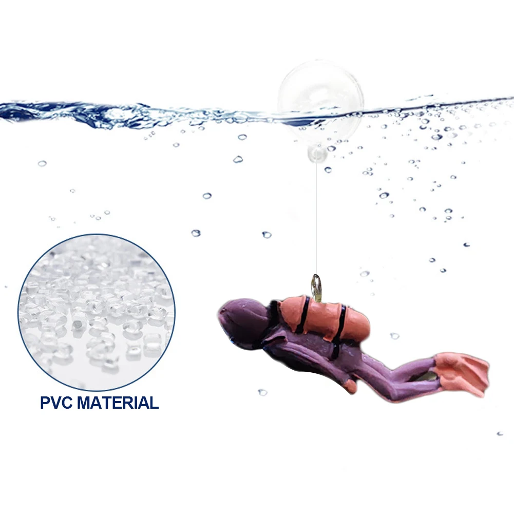 Aquarium Decoration Resin Floating Diver Fish Tank Floating Decoration Under the Water Set Underwater World Small Ball fish tank ornaments fish tank decorations aquarium ornaments