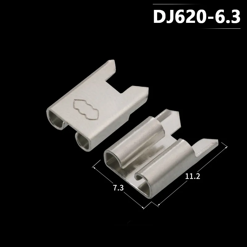 【Online】 100pcs 6.3 Inserts Plug Spring terminal Circuit board thickness 0.4 female terminal welding sheet