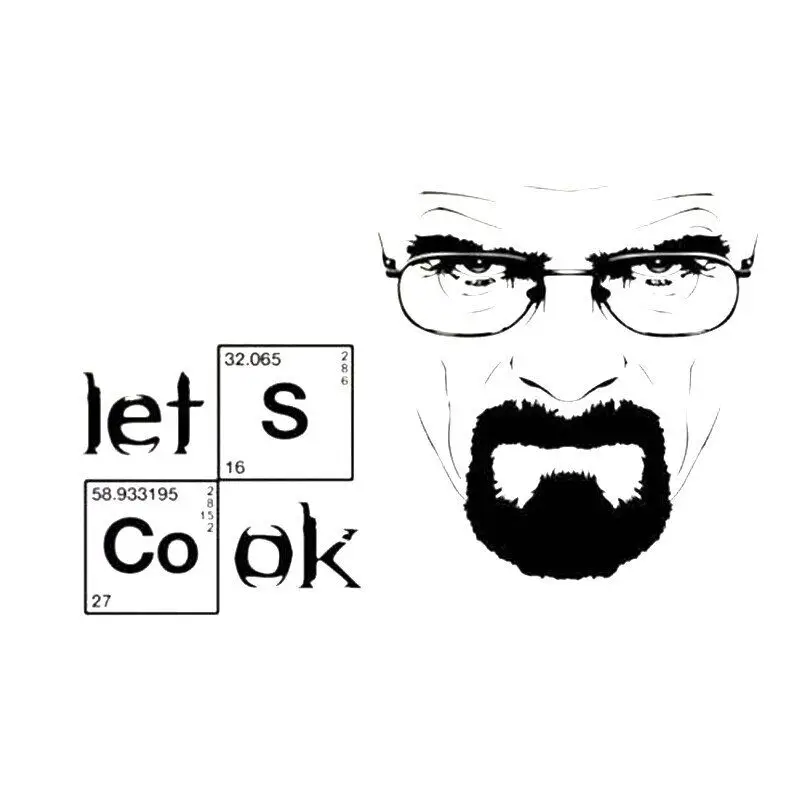 Vinyl Wall Decal Art Removeable Home Decor Breaking Bad Heisenberg Quote  Lets Cook Text Wall Sticker DIY Mural YO394