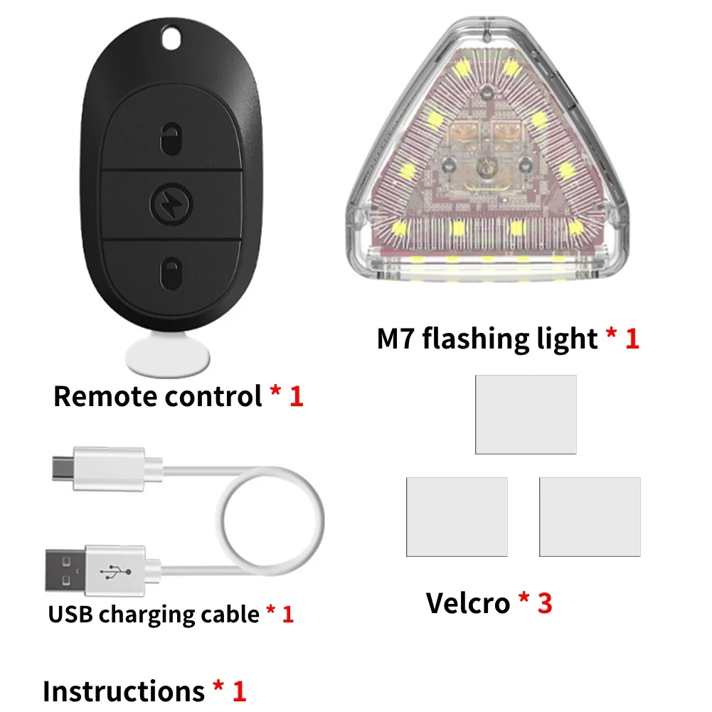 1~10PCS Wireless LED Drone Strobe Light for Motorcycle Car Bike Remote Control  Anti-collision Warning Light Signal Light USB - AliExpress