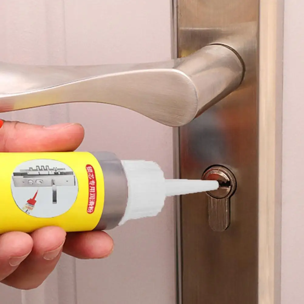 Graphite Powder Lubricant Natural Lock Core White Cover Lubricant Household Supplies For Window Keys Door Guide Hinge Lock 60ml