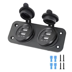 Dual USB Car Charger and Power Adapter (Without wire C)