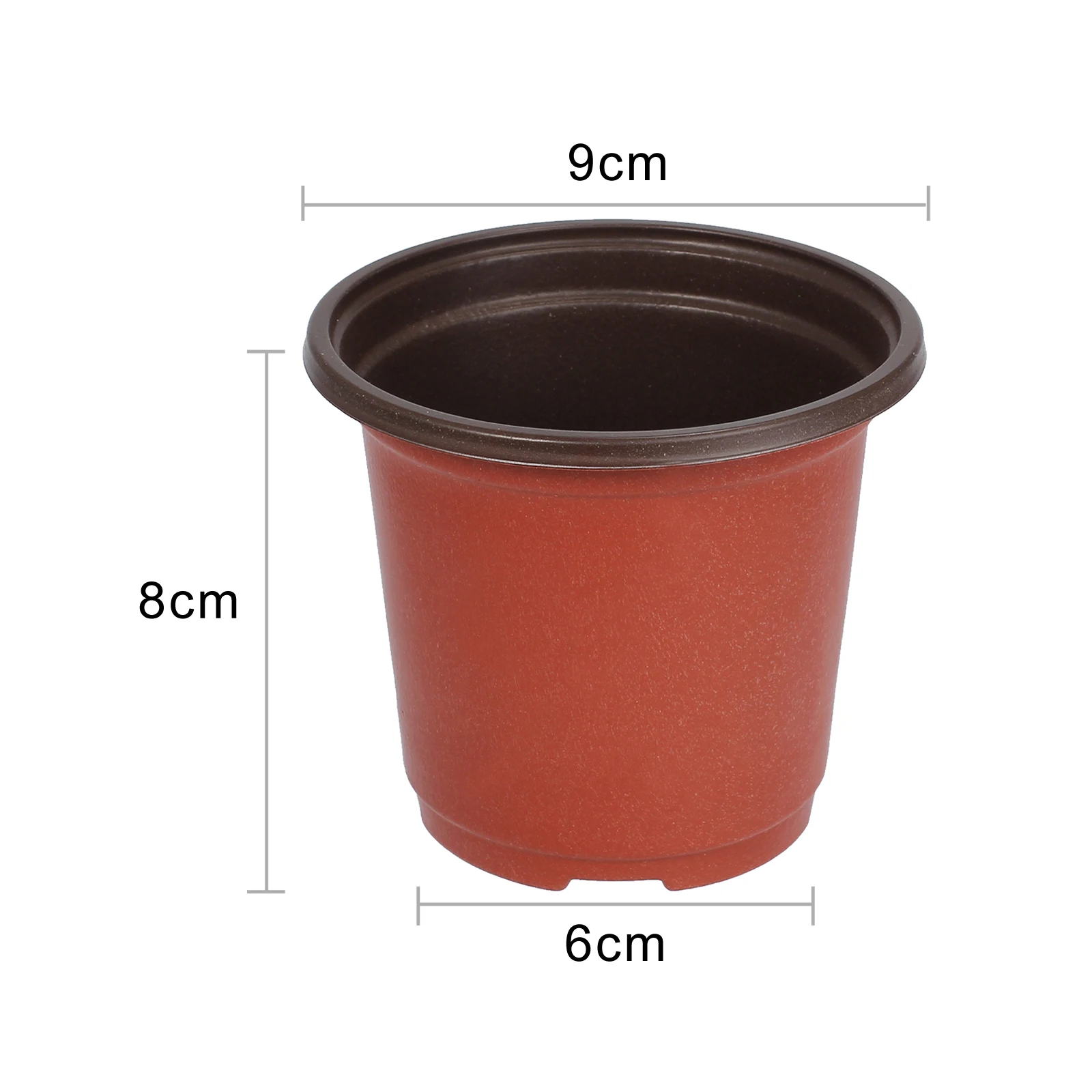 Dual Color Plastic Flowerpot 100Pcs for Garden Nursery Pots Flowerpot Seedlings Planter Containers flower pot,plant pot