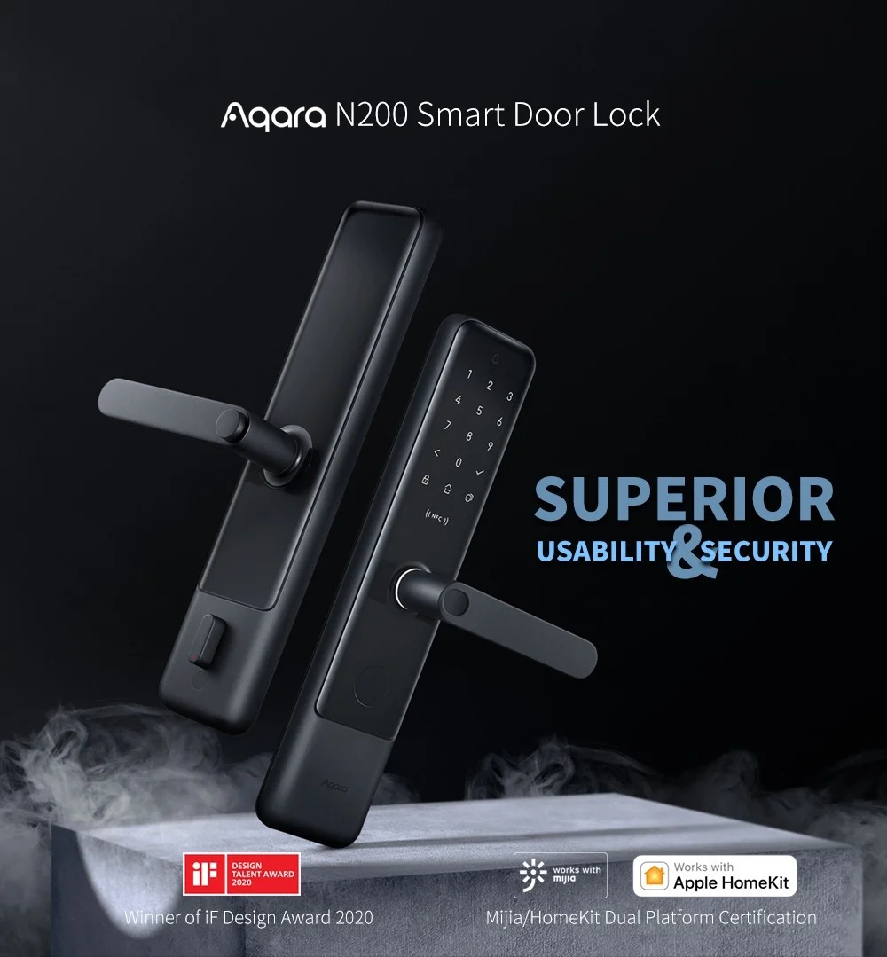 N200 N100 Smart Door Lock Fingerprint Locks For Bluetooth Password NFC Unlock Mi