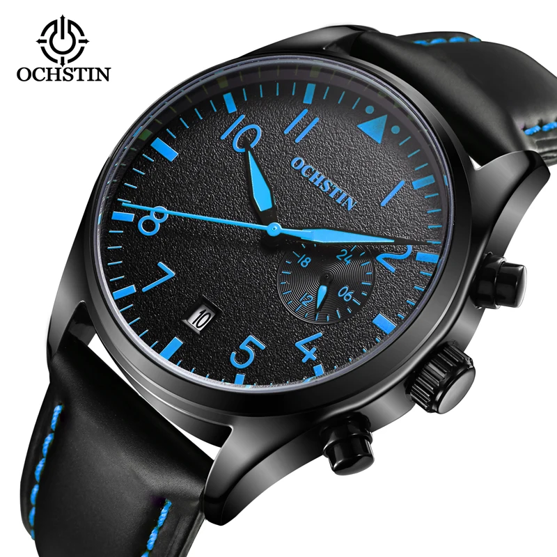 Ochstinprominente celebrity fashion trend fully automatic multi-functional quartz movement waterproof men luminous quartz watch