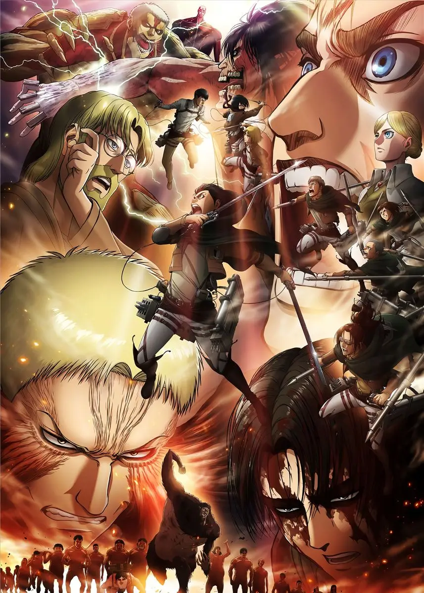 Stunning Anime Art Canvas: Attack on Titan Final Part Wall Decor