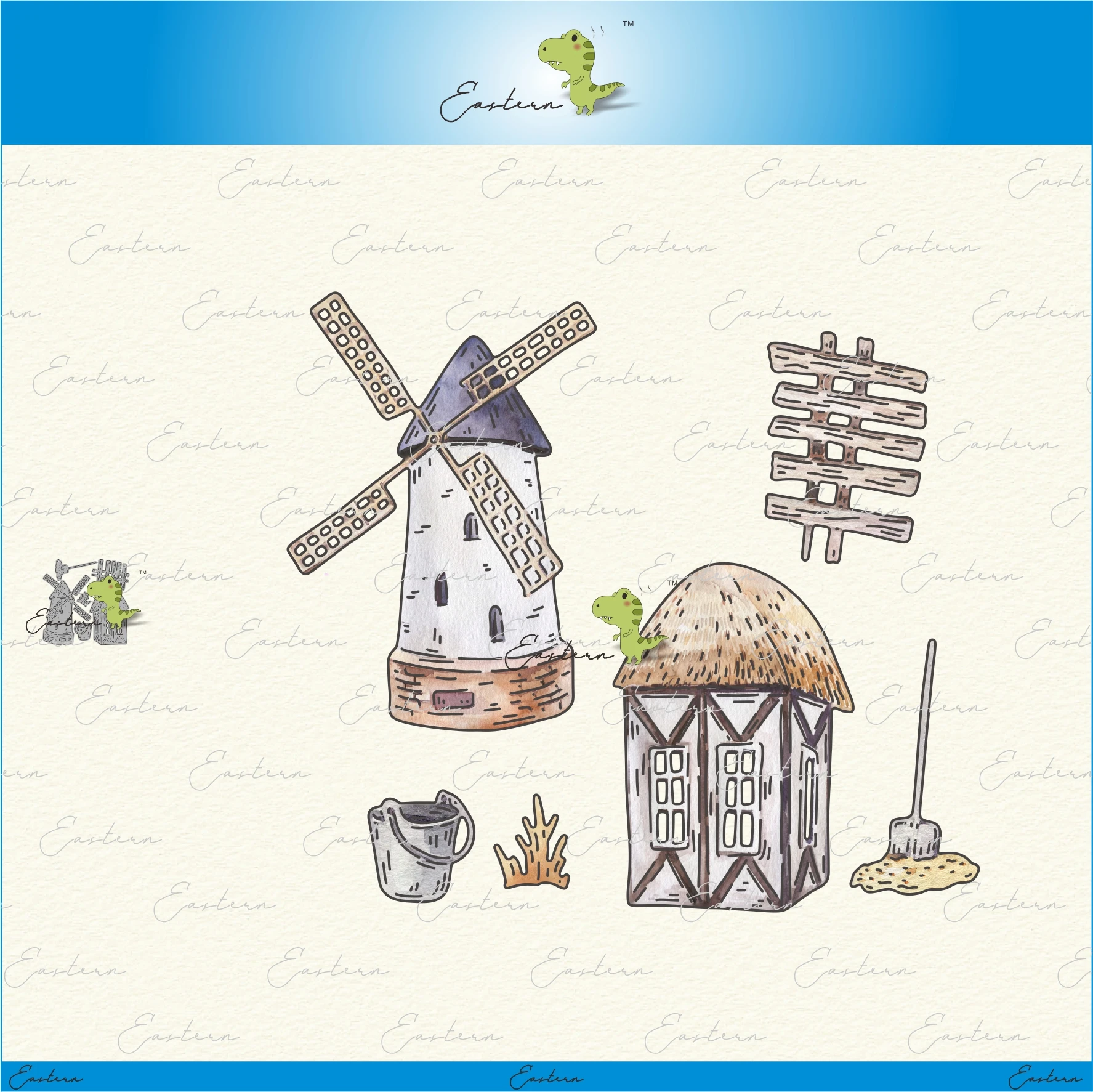 

Farm Buildings metal cutting dies 2022 new DIY molds Scrapbooking Paper Making die cuts crafts Printed Sheet