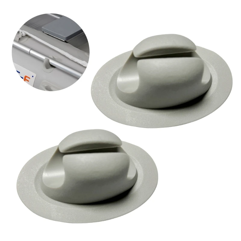 2PC PVC Paddle Clips Oar Stand Holder Clip Buckles for Inflatable Boat Canoe Kayak Rubber Dinghy Fishing Boat Accessories Tools