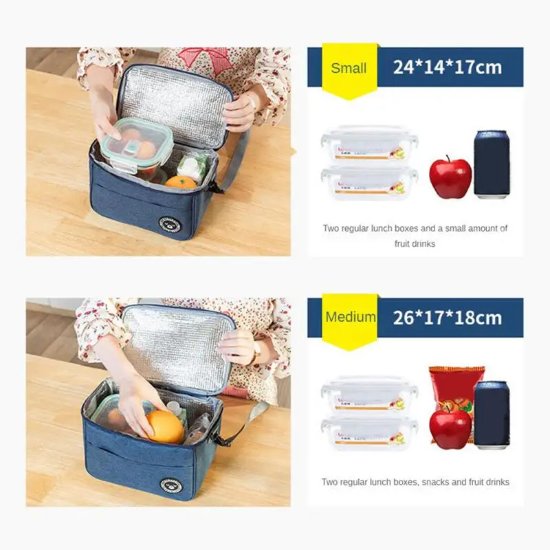 Portable Lunch Bag Food Thermal Box Cooler With Shoulder Strap Organizer Insulated Case lunch cooler bag cooler bag lunch bag electric lunch box