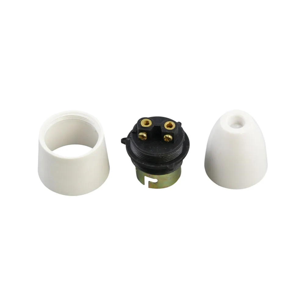 White Bakelite B22 Ceiling Lamp Bayonet Base Suspension Opening Screw Bulb Lighting Socket Adapter 1pcs AU UK BS Lampholder 684 lamp holder lamp bulb holder lamp base lamp socket adapter