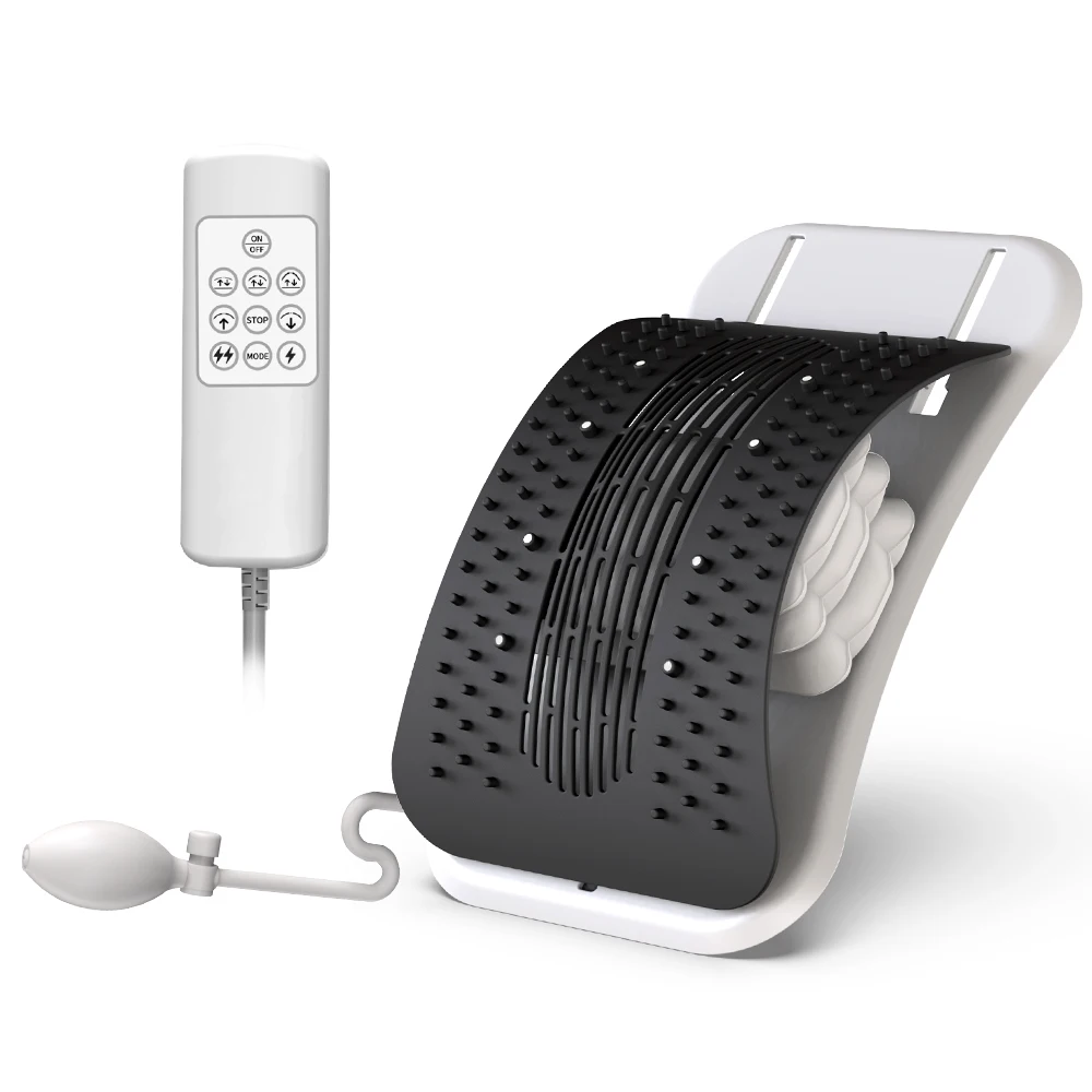 Remote Control Waist Back Traction Massager Adjustable Airbag Support Massage Cu