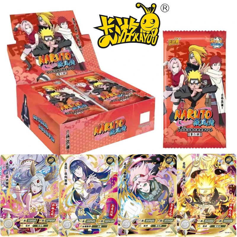 

KAYOU Genuine Naruto Collection Cards Soldier Chapter Deluxe Edition Rare Haruno Sakura Uzumaki Naruto SP CR MR Cards Kids Gifts