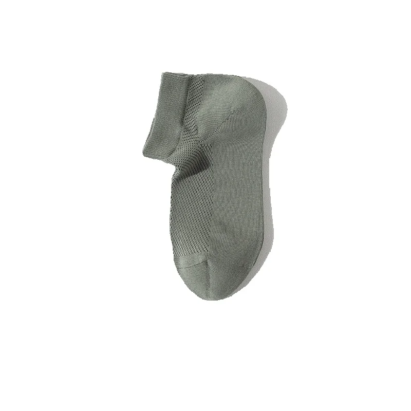 2025e 2025 Frühling Sommer Neue Atmungsaktive Mesh Baumwolle Nahtlose Boot Herren Schweißabsorbierende Deodorant Kurze Socken_voghion.com