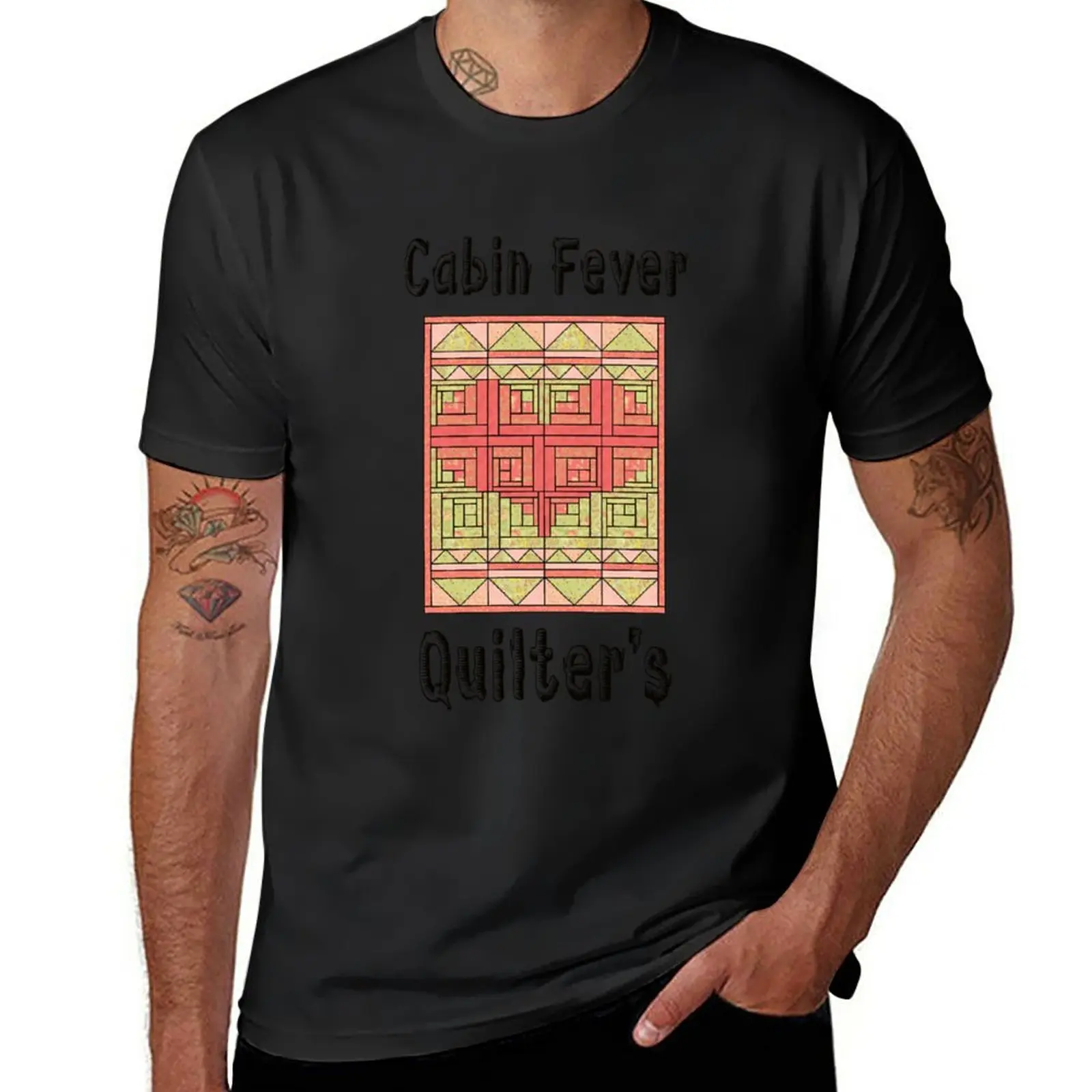 New Cabin Fever Quilters T-Shirt Magliette Personalizzate Progetta La Tua Maglietta Grafica Magliette Bianche Da Uomo Di Moda Coreana