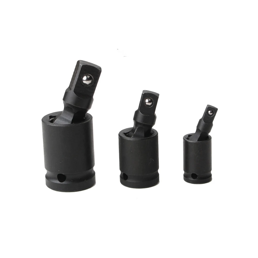 3pcs Drive Joint Pneumatic Universal Joint 360 Degree Swivel Electric Wrench Socket Adapter Socket Wrenches Hand Tools