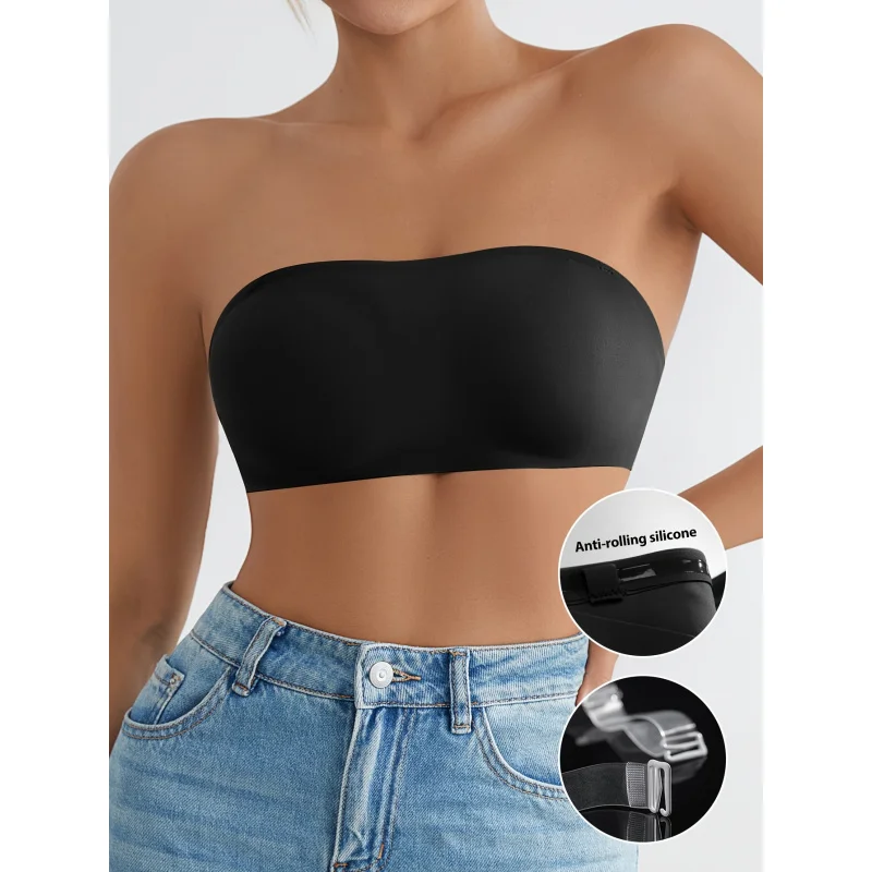 Seamless Wireless strapless bra for women, comfortable push-up bra