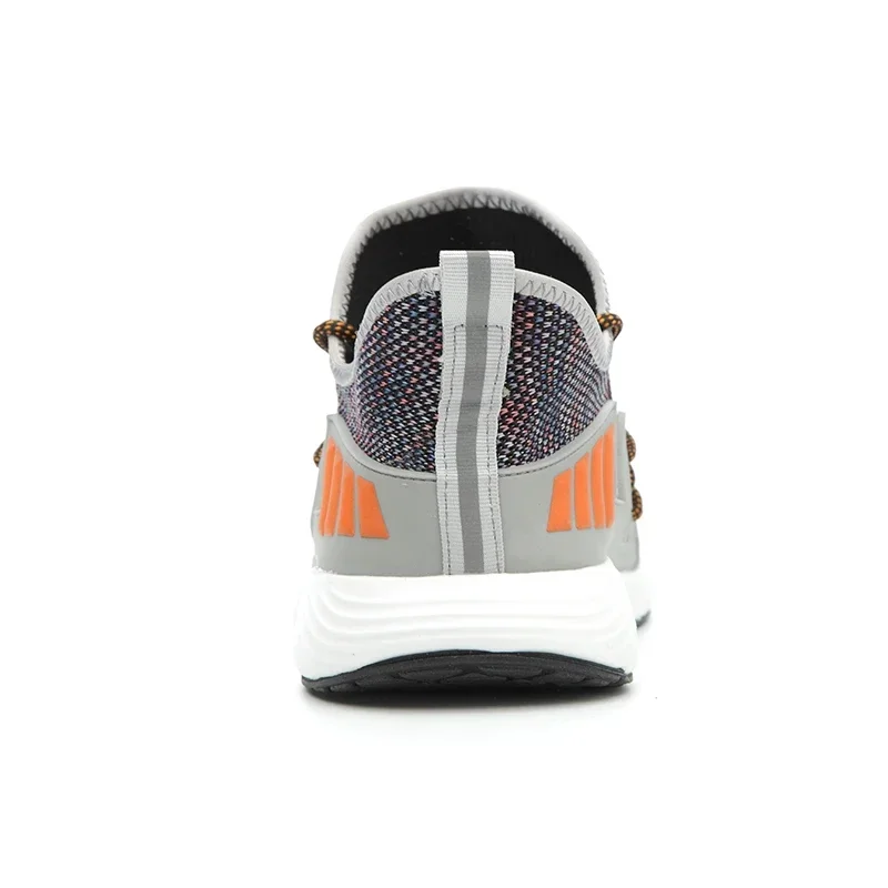 Men's Work Mesh Boots Men Steel Toe Work Shoes Outdoor Anti Slip Breathable Protective Boots Men's Puncture Proof Safety Shoes - 4