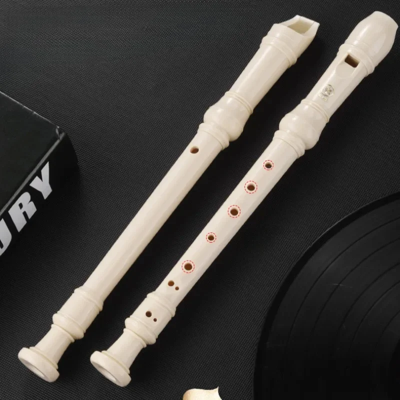 ABS Resin Clarinet Flute Beginner Play Sound Therapy Treble 8 Holes C Key Recorder Healing Yoga Meditation Orff Instruments