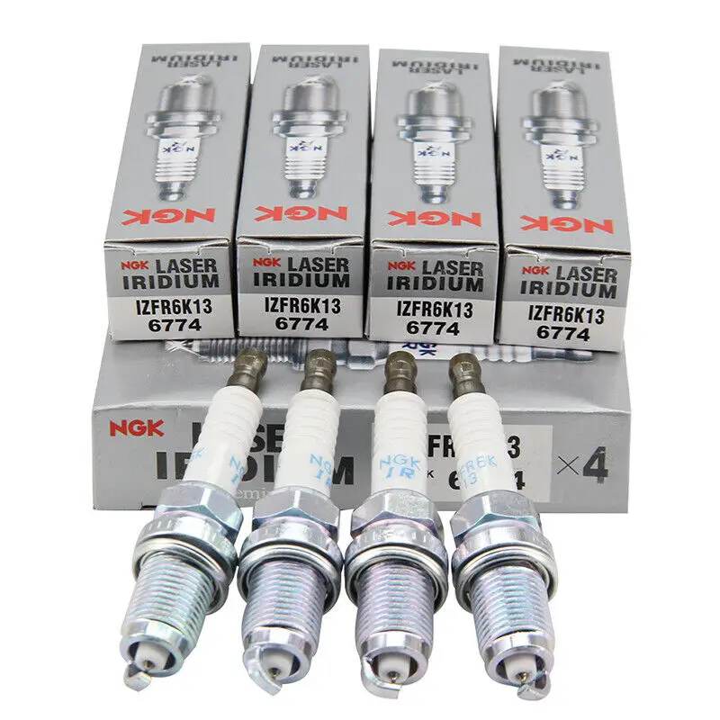 Free Shipping Pack Of 4 Pcs Ngk Spark Plugs Izfr6k13 6774 Laser