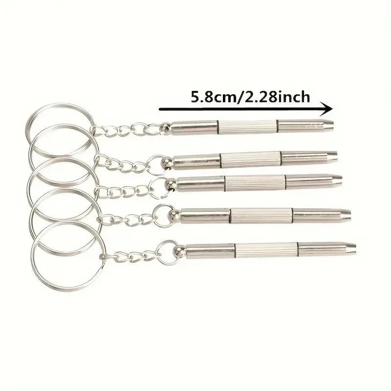 3 Pairs of Portable Mini Hand Mirrors, Screwdrivers, 3-in-1 Glasses Repair Kit, Multifunctional Set, Convenient and Practical