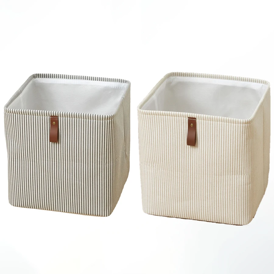 Cube Folding Storage Box With Handle Fabric Storage For Toys Clothes Storage Bins Home Closet Office Nursery Organizer 6