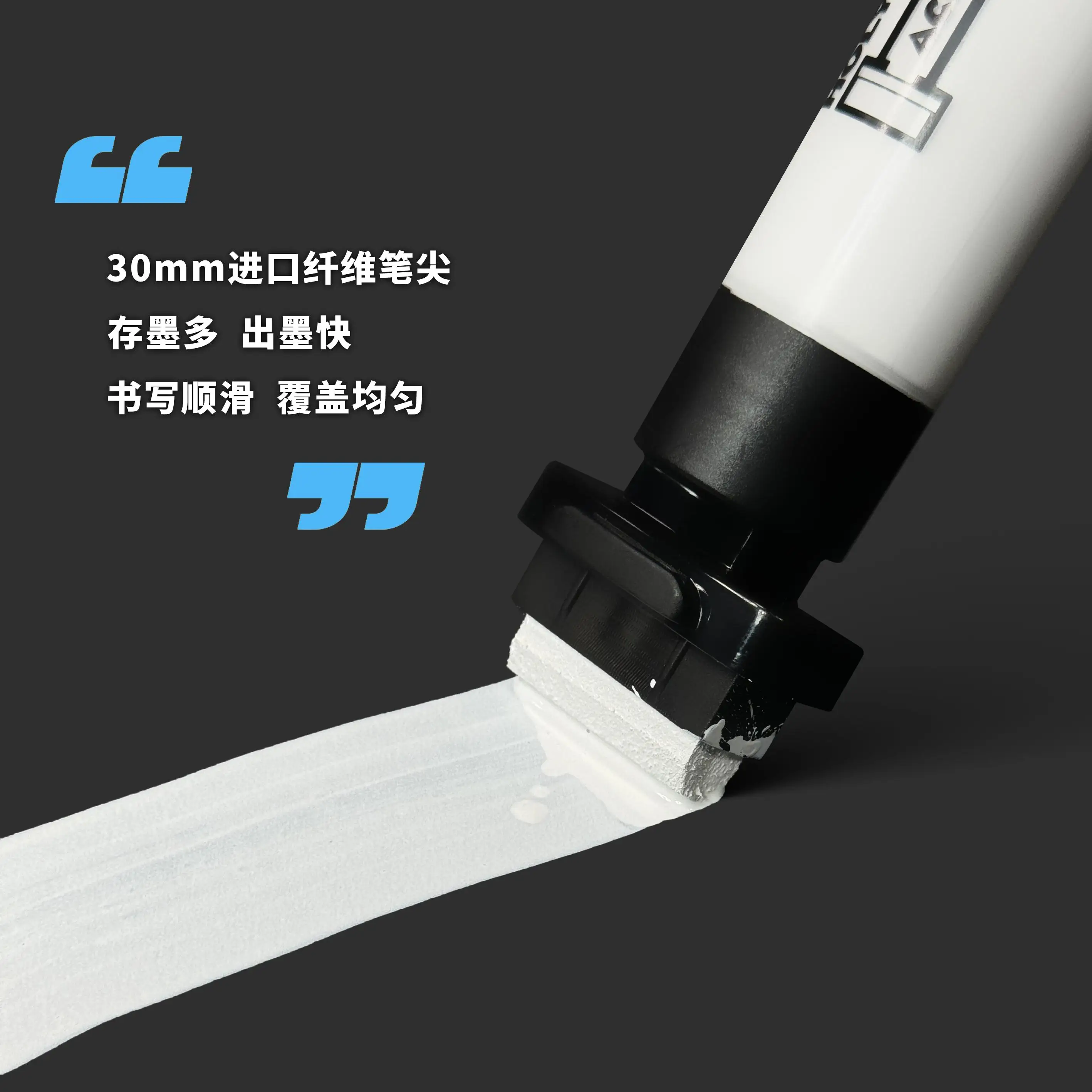 HOLYWHIT 30mm 와이드 헤드 수성 아크릴 마커 펜 -56 색상 사용 가능 프레스 밸브 잉크 높은 적용 범위, 무독성 크리에이티브