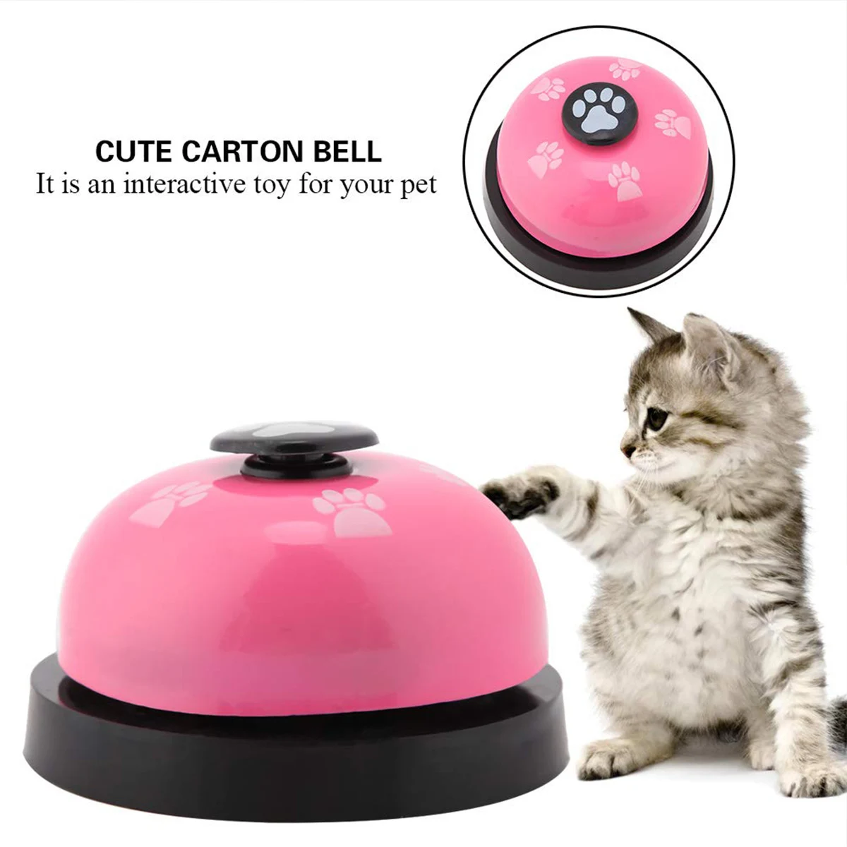 1Pc Pet Toy Training Dinner Small Bell Footprint Dog Toys For Teddy Puppy Pet Call Puppy Accessories Toys pet toys