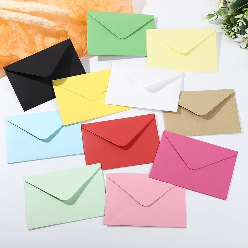 

50pcs/lot Envelope for Invitations 17.5x12.5cm Postcards Giftbox Message 110g Paper Wedding Business Storage Bag Supplies