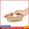2 In 1 Dry Skin Body Brush Natural Bristle Dead Skin Remover Anti Cellulite Exfoliates Blood Circulation Health Massage Tools 1