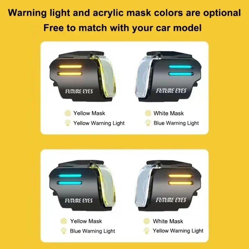 Motorcycle Fog Lights Future Eyes UF1 Viper Motorcycle Spotlight LED Fog Lights Backlight Switch Roadlaying Assist Light Warning Light Moto Headlight