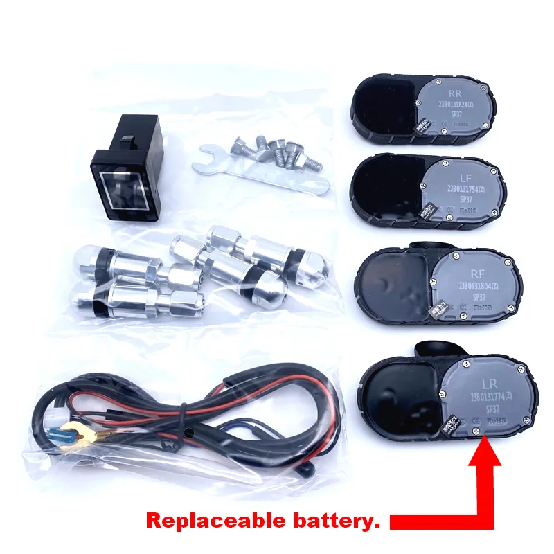 ڵ  TPMS Ÿ̾ з ͸ ý, 4  LCD ÷  , Ÿ ̷ RAV4 ķ