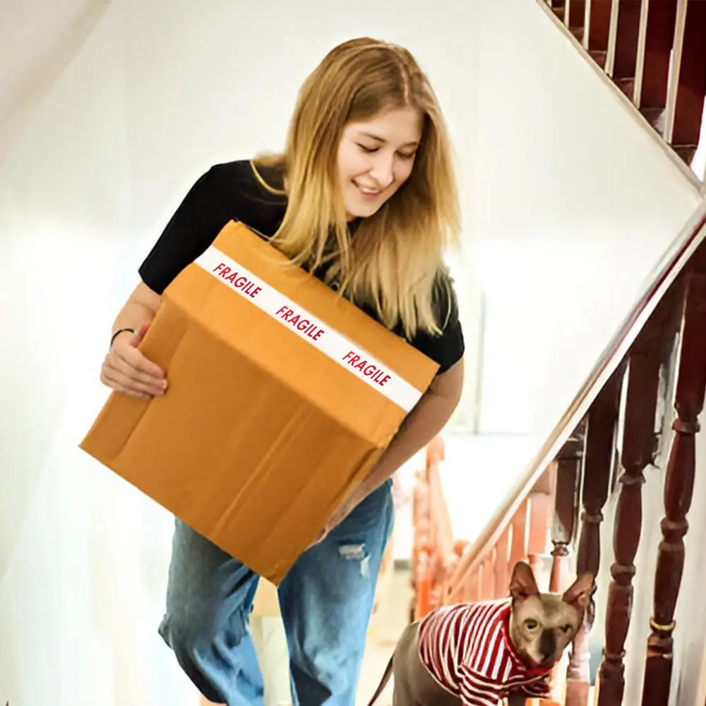 Description Picture 4 of itemSafety Warning Tapes Red Warning Packing Shipping Tape Fragile Red Safety Adhesive Warning Tapes Strong Adhesive Tapes Adhesive