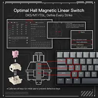Redragon K617 Rapid Trigger Gaming Keyboard, 60% 61 Keys Wired Mechanical 8K Hz Polling RateDedicated Magnetic Switch Misty Grey - Image 2
