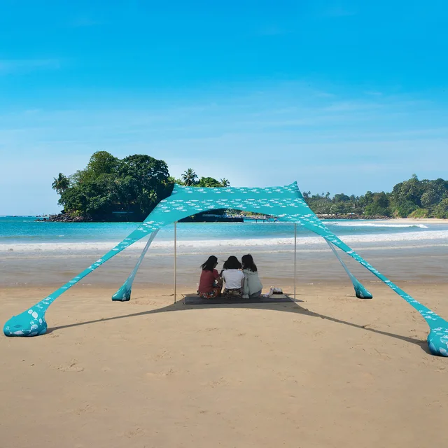 Tenda Da Spiaggia Tilenvi - Parasole UPF50+ Per 2-3 Persone, Leggera E Portatile - Foto 6