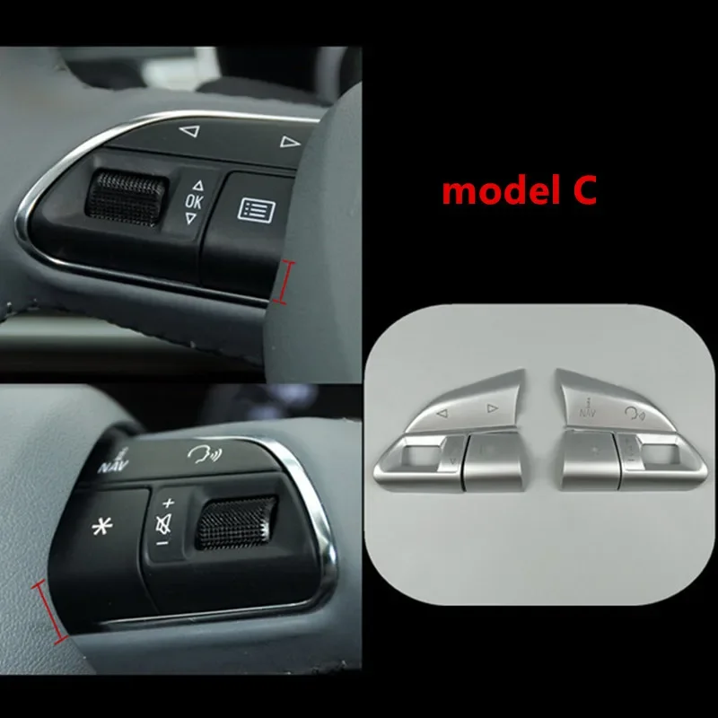 Chrom ABS Lenkrad Tasten Pailletten Dekoration Abdeckung Trim Für Audi A3  8V A4 B8 B9 Q3 Q5 A1 a5 A6 A7 Auto Zubehör - AliExpress