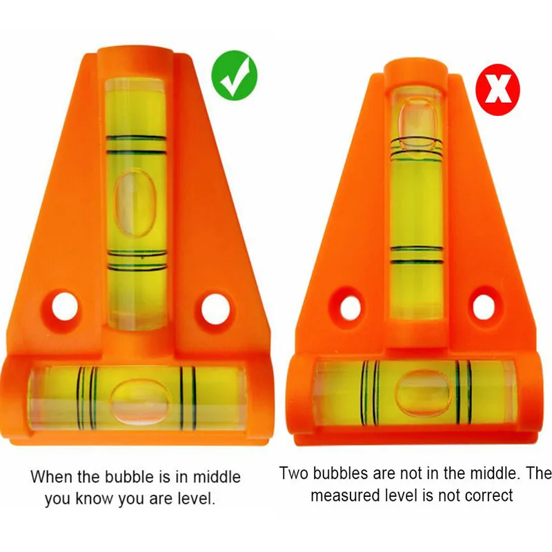 2 Pcs Spirit Level Leveller For Trailers Caravan Motor Home Camper Work Benches
