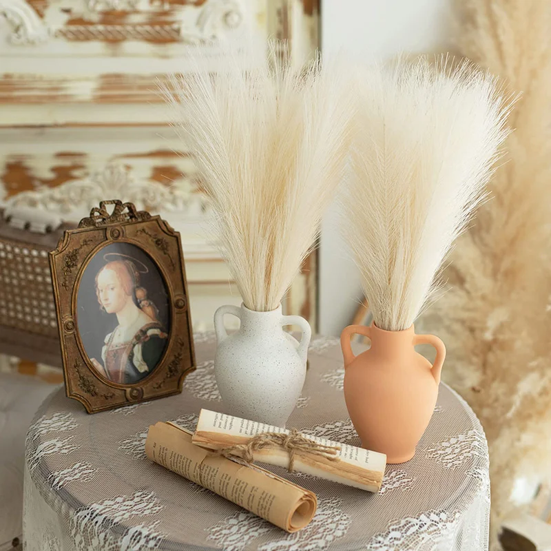 Artificial Flower 15/30PCS 42CM Fluffy Pampas Grass Boho Decor Fake Reed Plants for Wedding Home Party Living Room DIY Vase Decoration