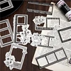 Journal GO 30pcs Flowers Frame Paper Scrapbooking Boarder Photo Paper Collage Card Decor Junk Journal Album DIY Materials 2
