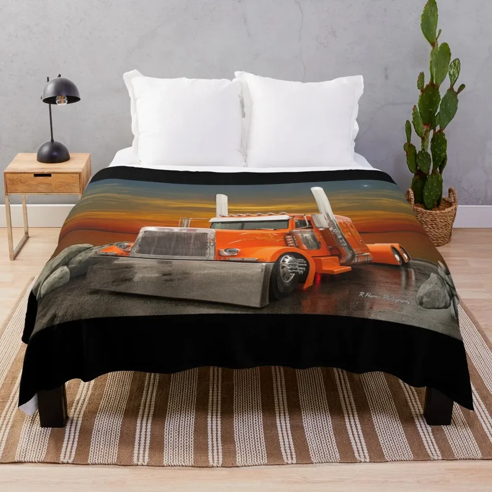 Orange Peterbilt Coperta Trapuntata Divano Letto Divani Decorativi Coperte Imbottite