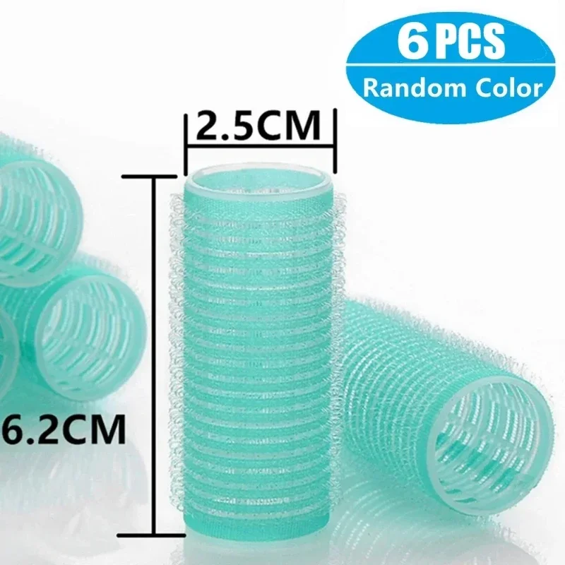 Self Grip Hair Rollers hair styling tool hair curling tools 6pcs for No Heat Hair Curls