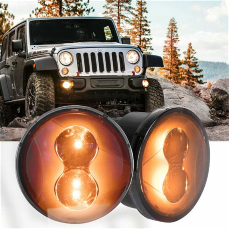 

2 шт., передние фонари поворота для Jeep Wrangler JK 2007-2017